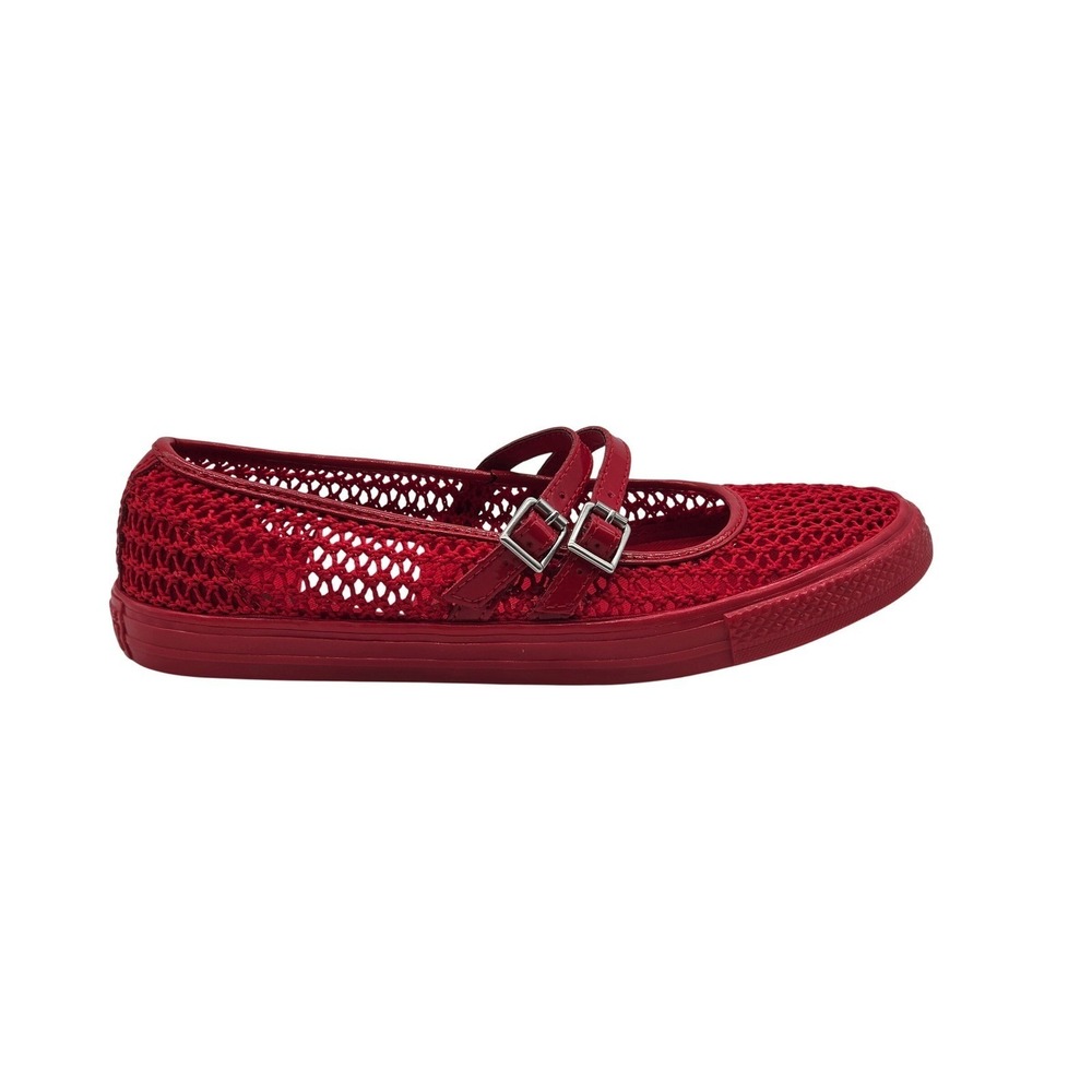 Converse Chuck Taylor All Star Dainty Mary Jane Knit Women 9 Red Shoes A16568C - Picture 2 of 12